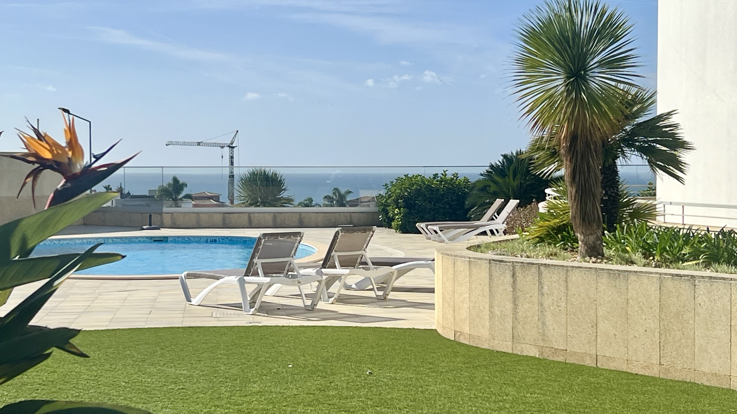 Ocean-facing pool and garden